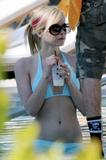Avril Lavigne - Blue Bikini Candids in Miami