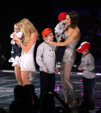 Spice Girls with their children @ Concert at Madison Square Garden, New York City